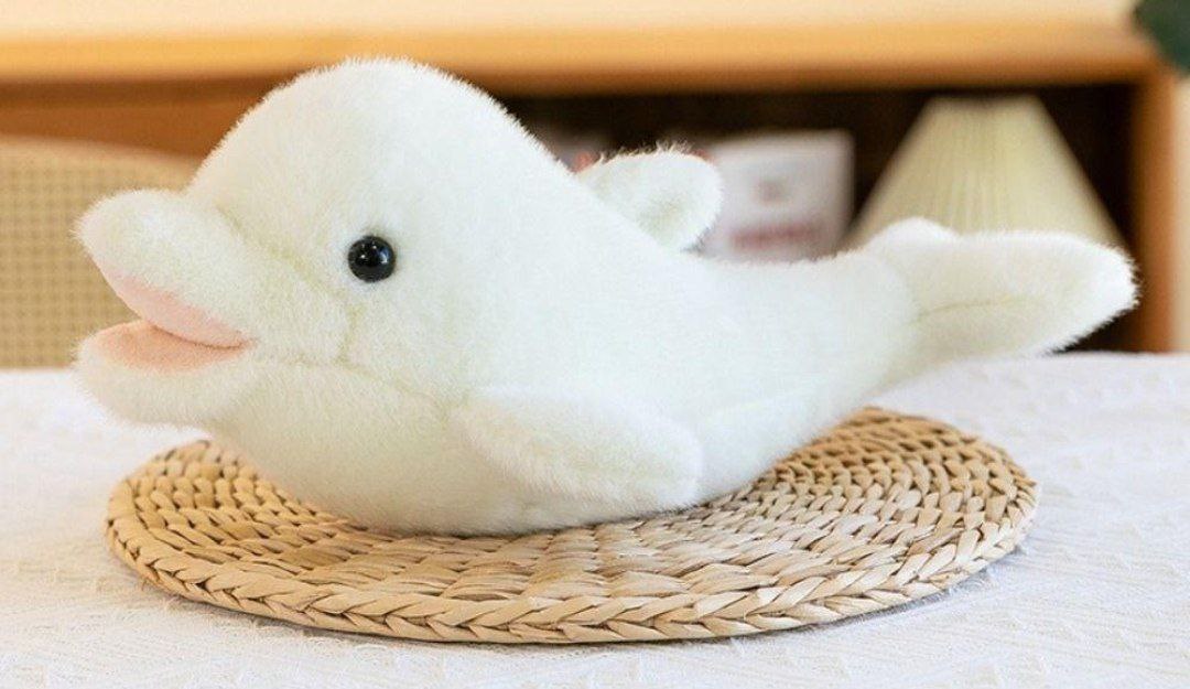 Мягкая игрушка дельфин, цвет белый,28 см