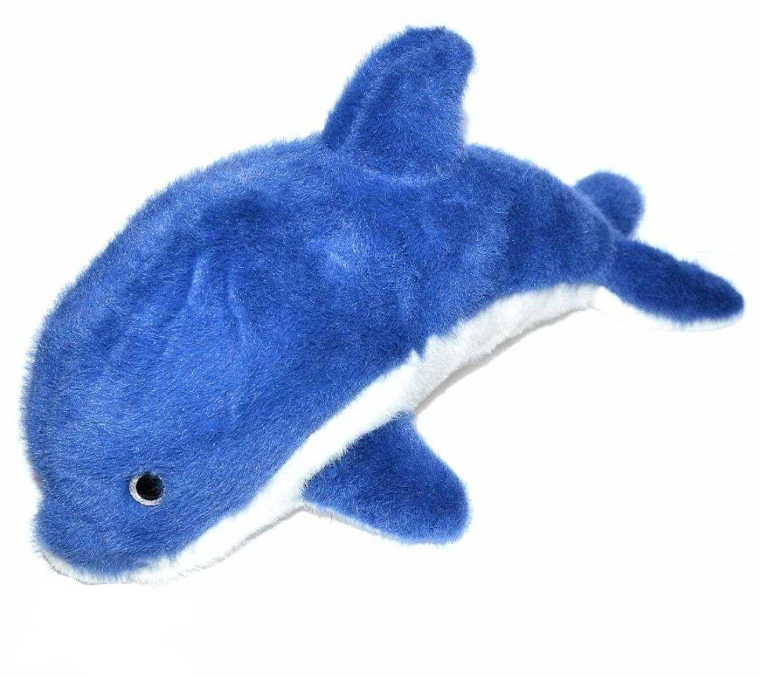 Мягкая игрушка дельфин, цвет синий,28 см