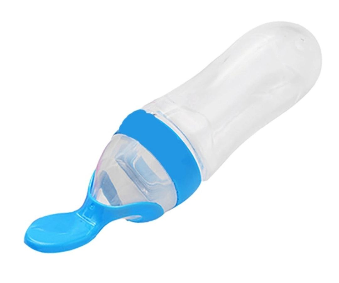 Бутылочка для кормления с ложкой, силликон цвета МИКС 1275055 (Вид 1)