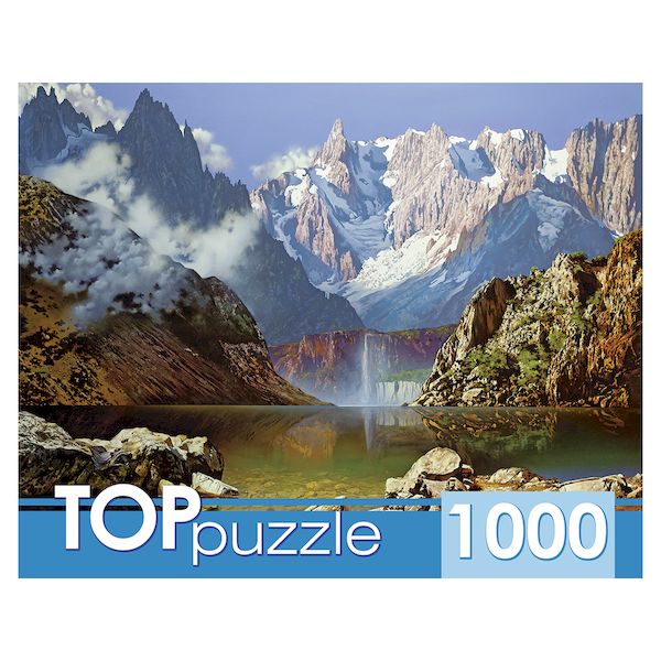 TOPpuzzle. ПАЗЛЫ 1000 элементов. РУКТП1000-1058 А. Головин. Горное озеро