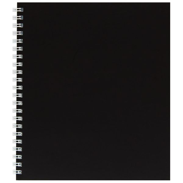 TМProfitТетрадь КЛЕТКА А5 48л. ЧЕРНЫЙ (48-4349) на гребне, обложка дизайнерский картон (Вид 1)