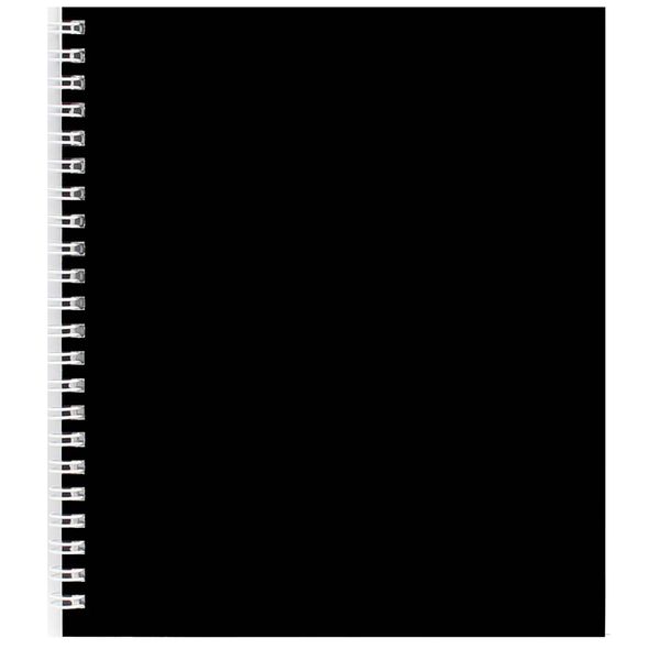 TМProfitТетрадь КЛЕТКА А5 60л. ЧЕРНЫЙ (60-7783) на гребне, обложка дизайнерский картон (Вид 1)