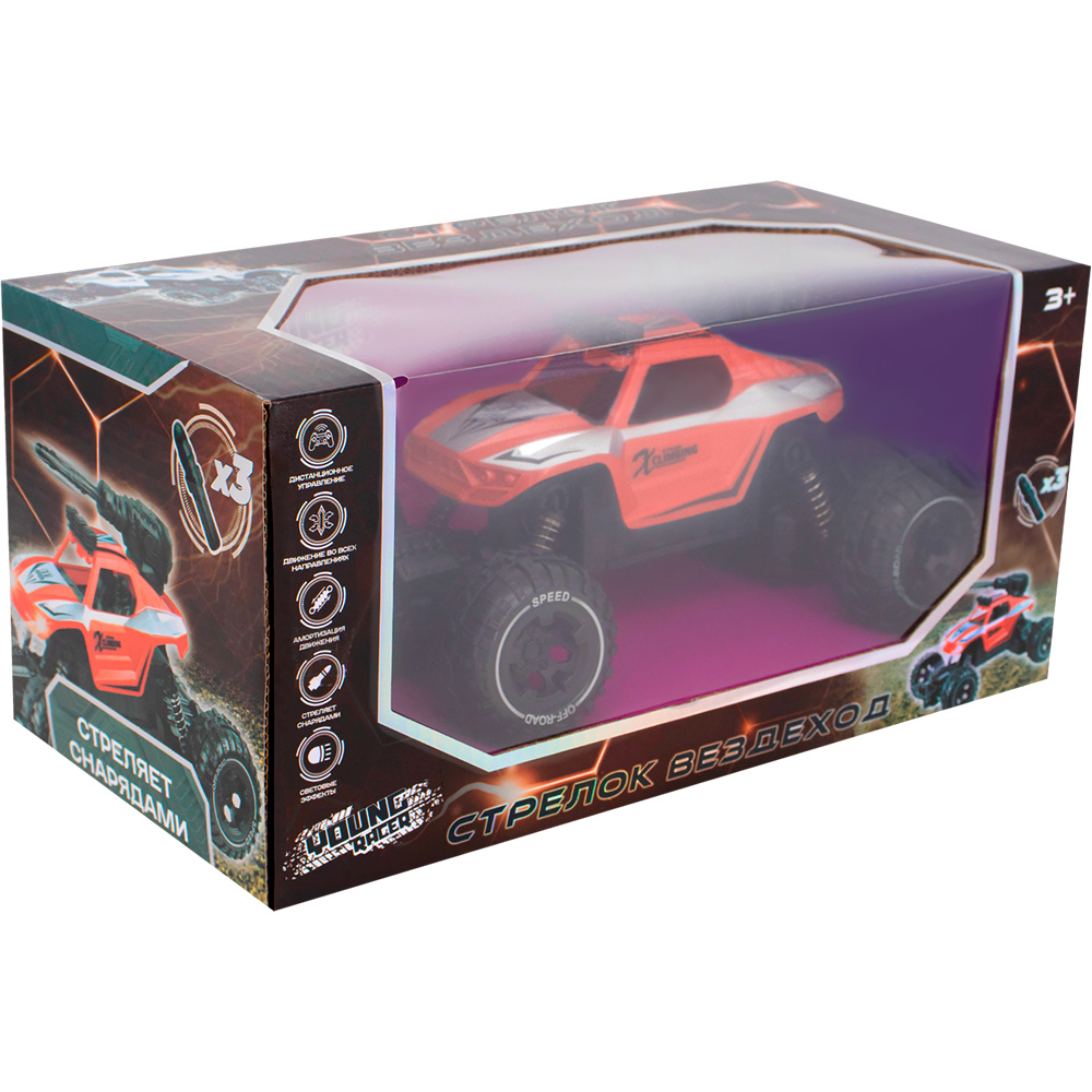 Машина на радиоуправлении Young Racer MK338-27A Стрелок вездеход, красный в коробке