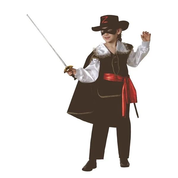 426 Карнавальный костюм ЗОРРО (камзол, брюки, пояс, накидка, шляпа, маска, шпага (рапира)) (Зв.мас