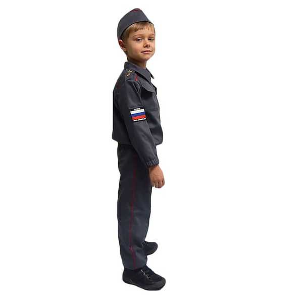 5708 Карнавальный костюм Полицейский ( Куртка, брюки, пилотка)  р.26