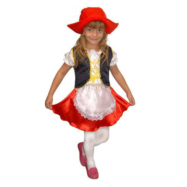 Красная шапочка №2 (р-р 36; комплект: шапочка, фартук, платье)