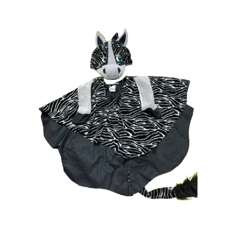 Карнавальный костюм детский Зебра (б/р; комплект: головной убор, накидка)