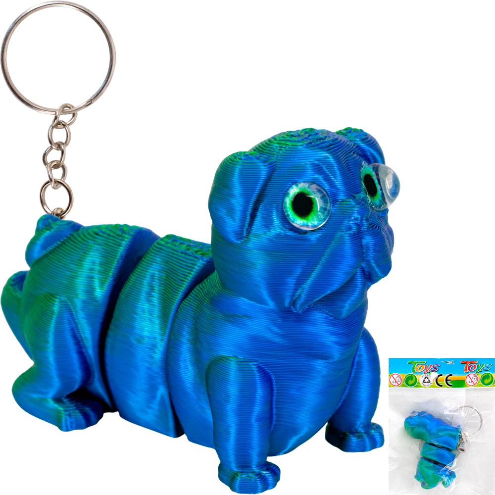 Фигурка Брелок U-023 Мопс в пак.