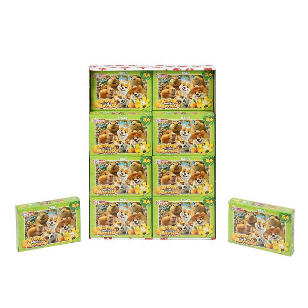 Корги и Милые друзья. Пазлы классические. 80 деталей. 130х90х25 мм. Умные игры 4630395051101