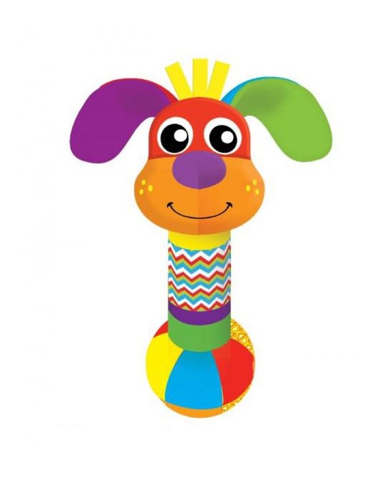 Текстильная игрушка погремушка собака с мячиком функционал Умка в кор.360шт