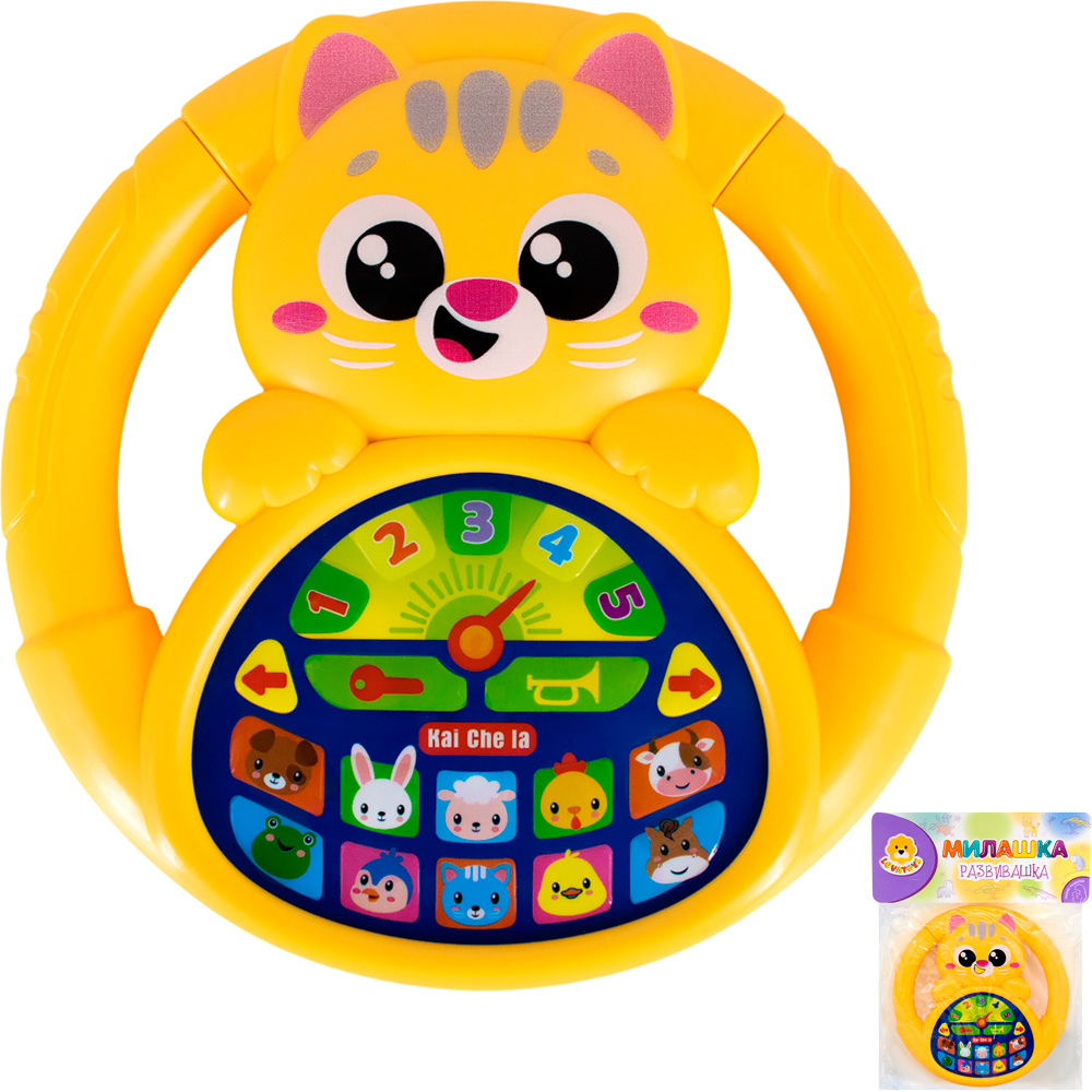 Руль муз. Levatoys MK2192E-48-23 Животные в пак.