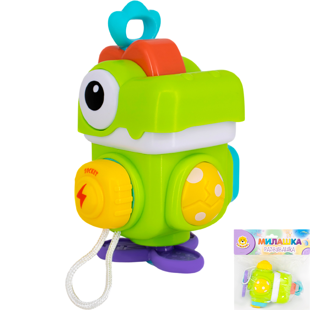 Развивающая игрушка Levatoys MKBY329 Крокодил зеленый в пак.