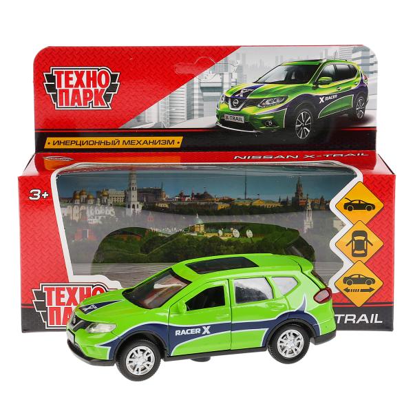 Машина металл NISSAN X-TRAIL СПОРТ длина 12 см, двери, багаж, инерц, кор. Технопарк X-TRAIL-S