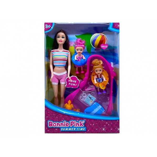 Кукла Барби с детьми Bonnie Pink.32*20,5*6 см.1/48.Арт.6177