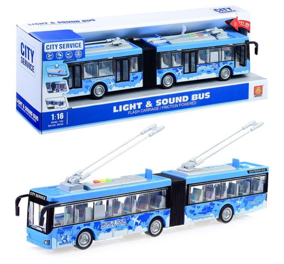 Автобус двойной 1:16 арт.WY915AB