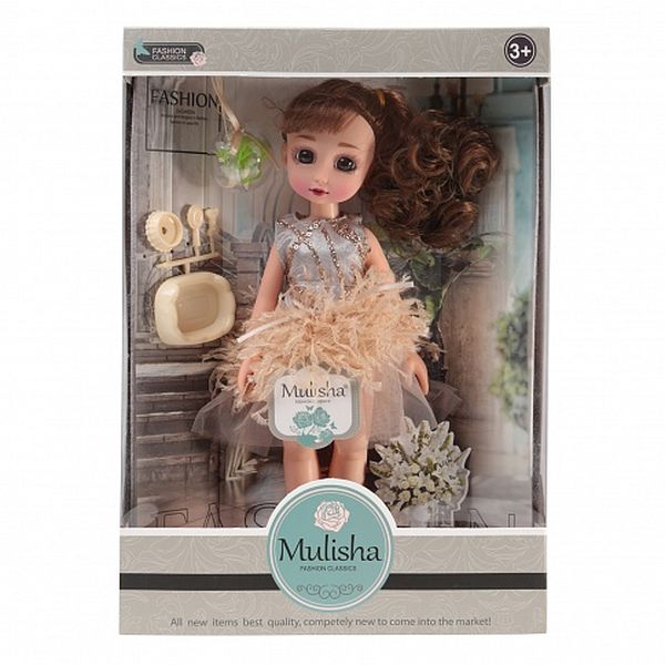Кукла Мулиша ухаживает за питомцами коллекция Ванильное небо , 28 см., с аксессуарами
