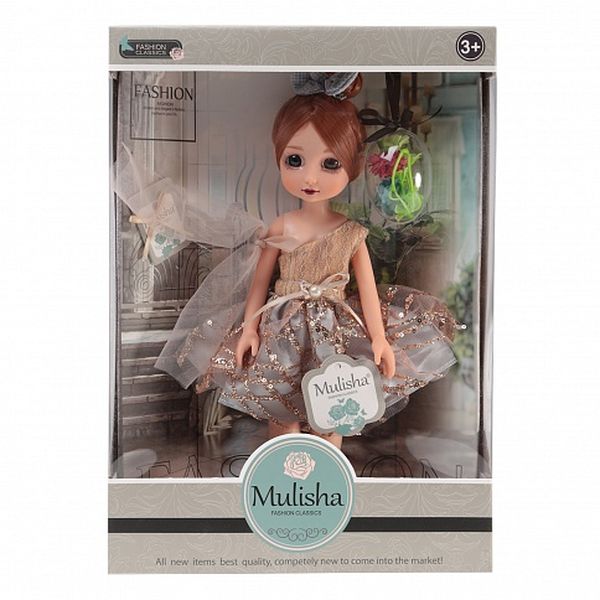Кукла Мулиша с подарком коллекция Ванильное небо , 33 см.