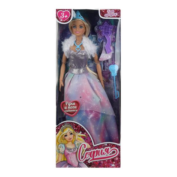 Кукла 29см София, руки и ноги сгиб., принцесса, акс, кор КАРАПУЗ 66001P-13-S-BB