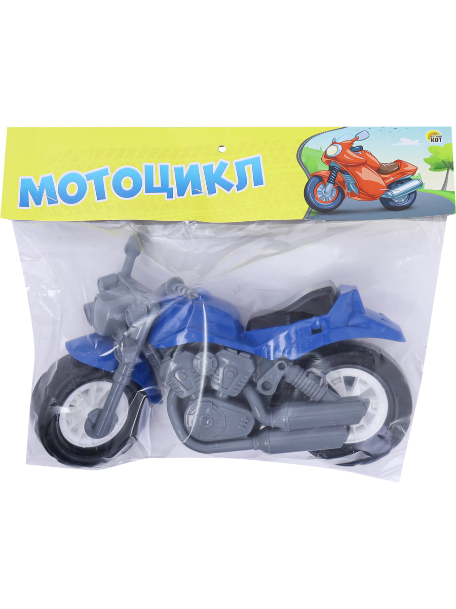 Мотоцикл Крузер Синий И-3402 (Вид 4)