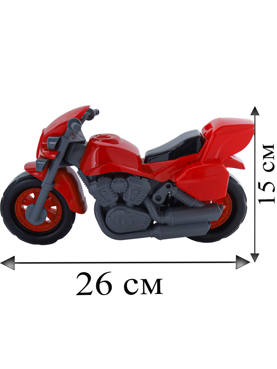 Мотоцикл Харли Красный И-3411 (Вид 3)