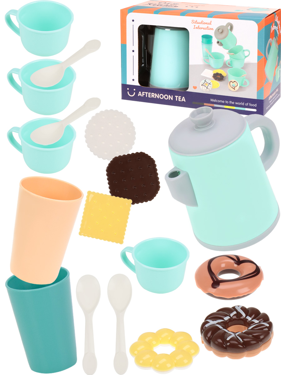 Игровой набор посуды Утреннее чаепитие (17 предметов, в кор.) (27x11x17 cм) ( Арт. 2107604)