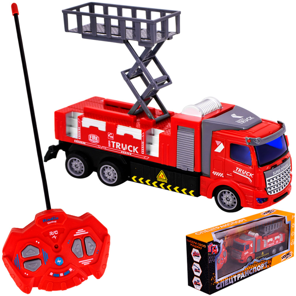 Спецтехника на радиоуправлении Young Racer YSHT005B Пожарная в кор.