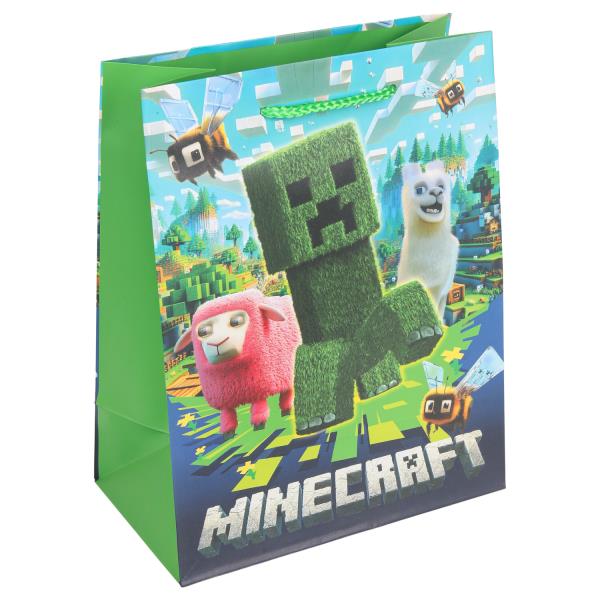 Пакет подарочный МАТОВЫЙ м,пиксели,140 гр/м2 ЧУДО ПРАЗДНИК PM-130547-MN