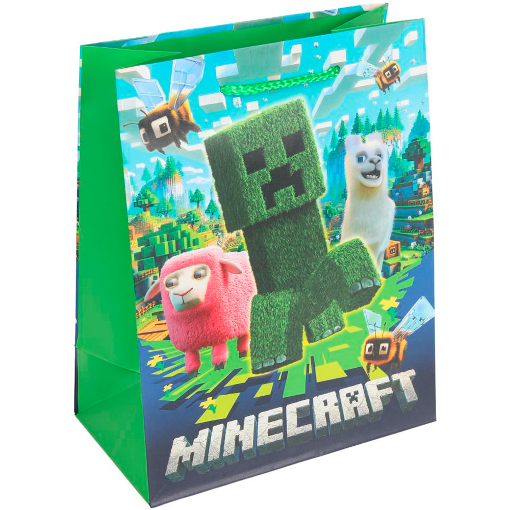 Пакет подарочный МАТОВЫЙ м,пиксели,140 гр/м2 ЧУДО ПРАЗДНИК PM-130547-MN (Вид 2)