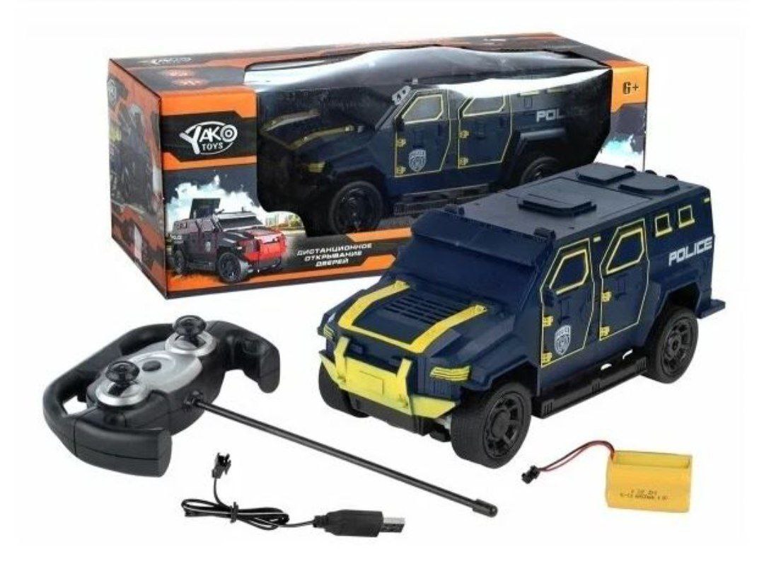 Машинка на р/у Бронемашина(USB,акк.6V,бат.2шт.АА не в компл., в коробке) (Арт. M0216-9A)