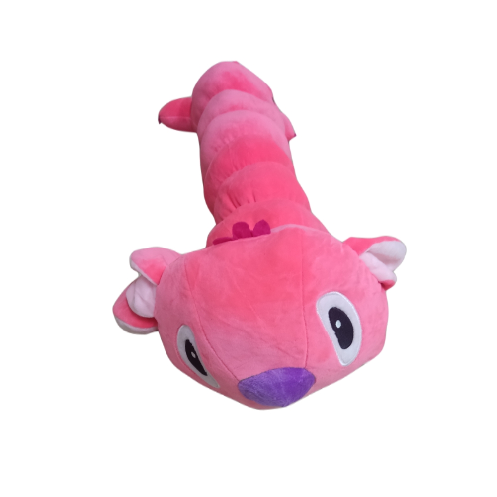 Мягкая игрушка Стич розовый гусеница 80см