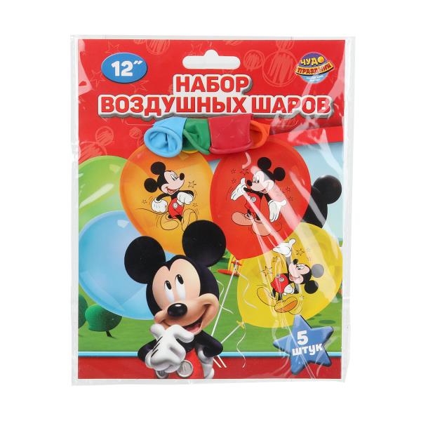 Латексные шары - набор 5 шт шары латекс цветное микки маус ЧУДО ПРАЗДНИК LBC-110170-MK
