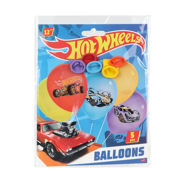 Латексные шары - набор 5 шт шары латекс цветное хот вилс ЧУДО ПРАЗДНИК LBC-110178-HW (600)