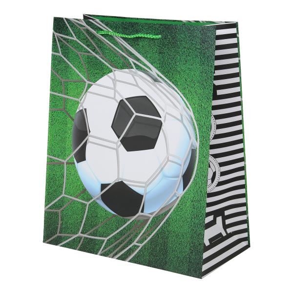 Пакет подарочный МАТОВЫЙ l,футбол,140 гр/м2 ЧУДО ПРАЗДНИК PL-107420-FB (120)