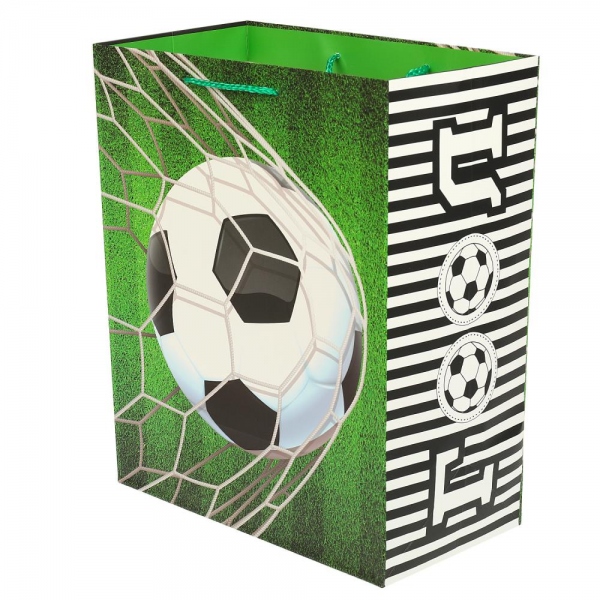 Пакет подарочный МАТОВЫЙ l,футбол,140 гр/м2 ЧУДО ПРАЗДНИК PL-107420-FB (120) (Вид 2)
