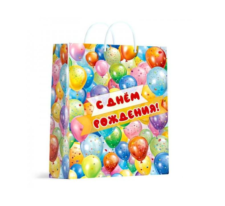 Пакет подарочный МАТОВЫЙ мl шары,140 гр/м2 ЧУДО ПРАЗДНИК PML-123172-BLN (Вид 2)