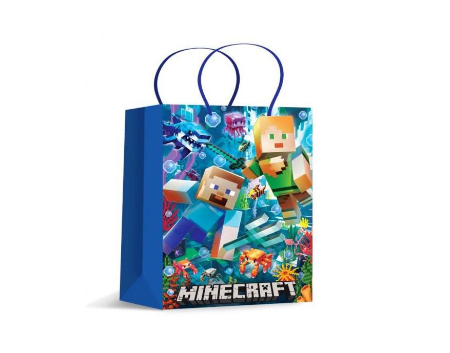 Пакет подарочный МАТОВЫЙ l,пиксели в море,140 гр/м2 ЧУДО ПРАЗДНИК PL-132595-MN (Вид 2)