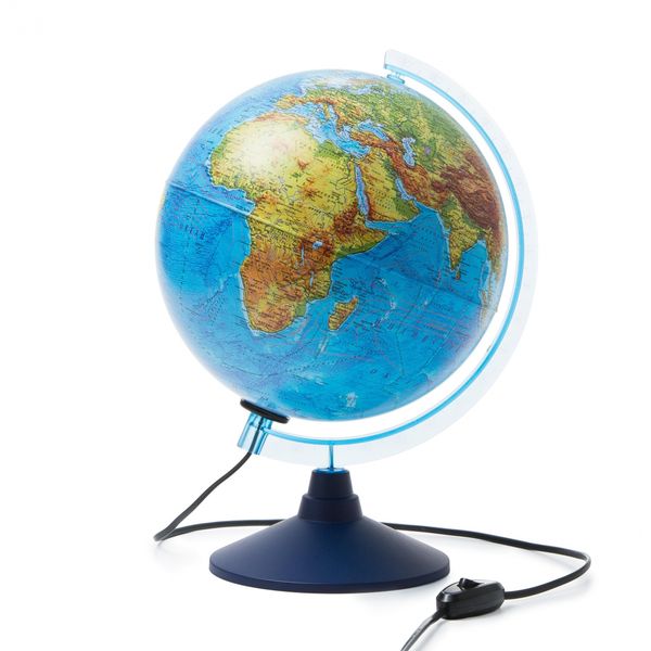 Глобус Земли физико-политический интерактивный, с подсветкой, D-250 мм (Вид 1)