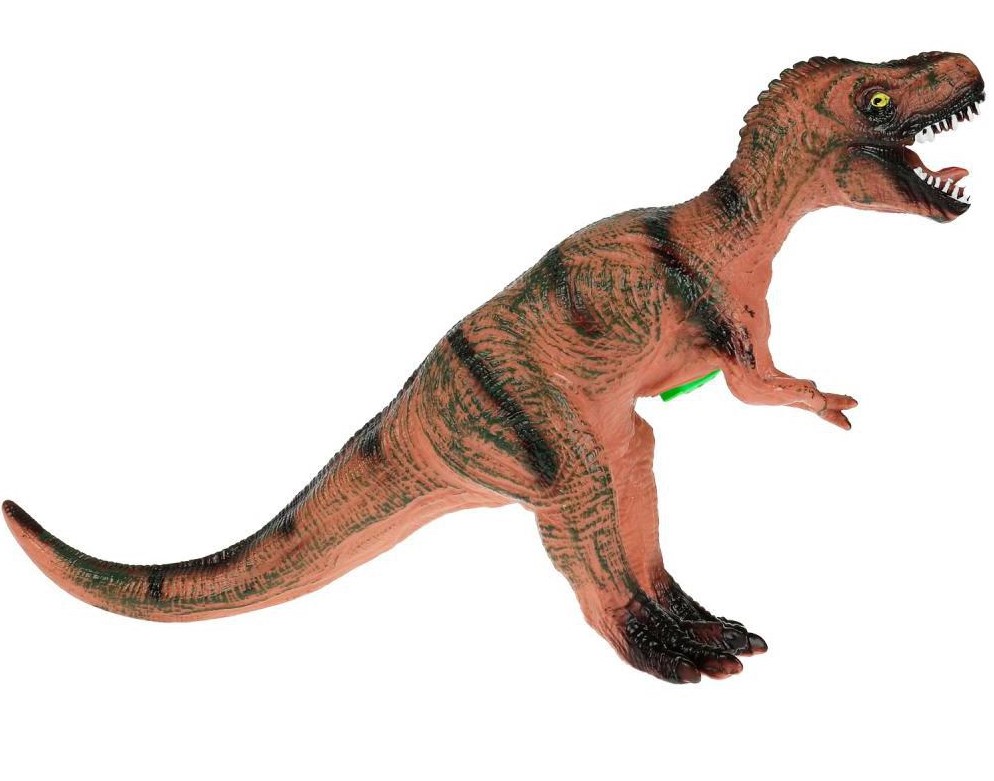 Игрушка пластизоль динозавр монолопхозавр 48*16*24 см, хэнтэг, звук ИГРАЕМ ВМЕСТЕ в кор.36шт