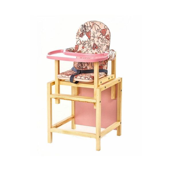 Стол-стул СТД 07 (пласт. столешница) розовый (Фото 1)