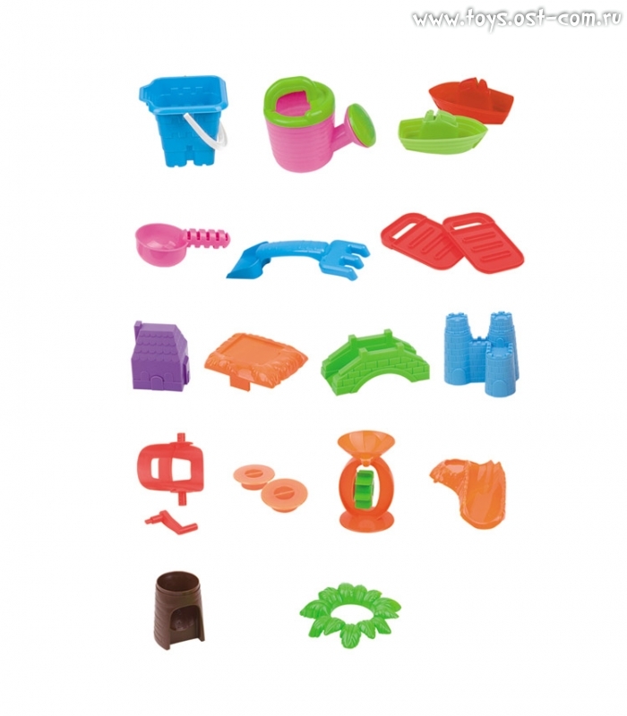 Стол   для игр с песком и водой Hualian Toys Джунгли  (в комплекте набор для песка  из 20 предмето