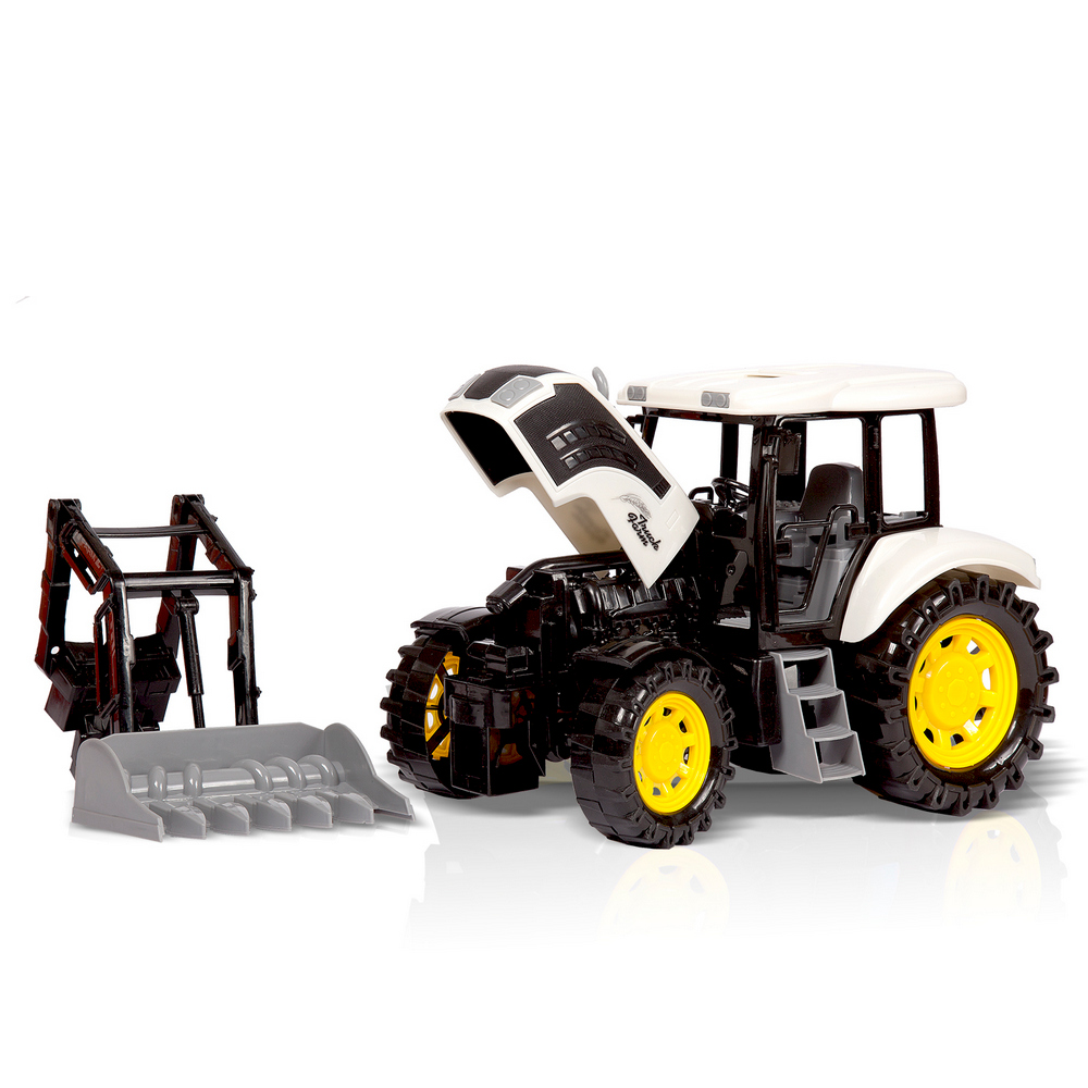 Фрикционная игрушка Handers Трактор с ковшом-граблями (44 см, подвижн. детали)