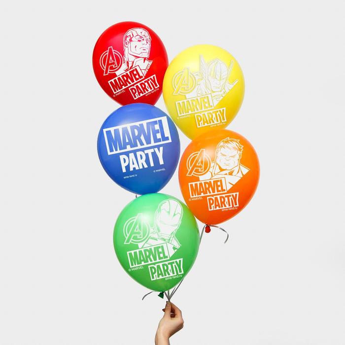 Воздушные шары Marvel party, Мстители (набор 5 шт) 12 дюйм 6622846