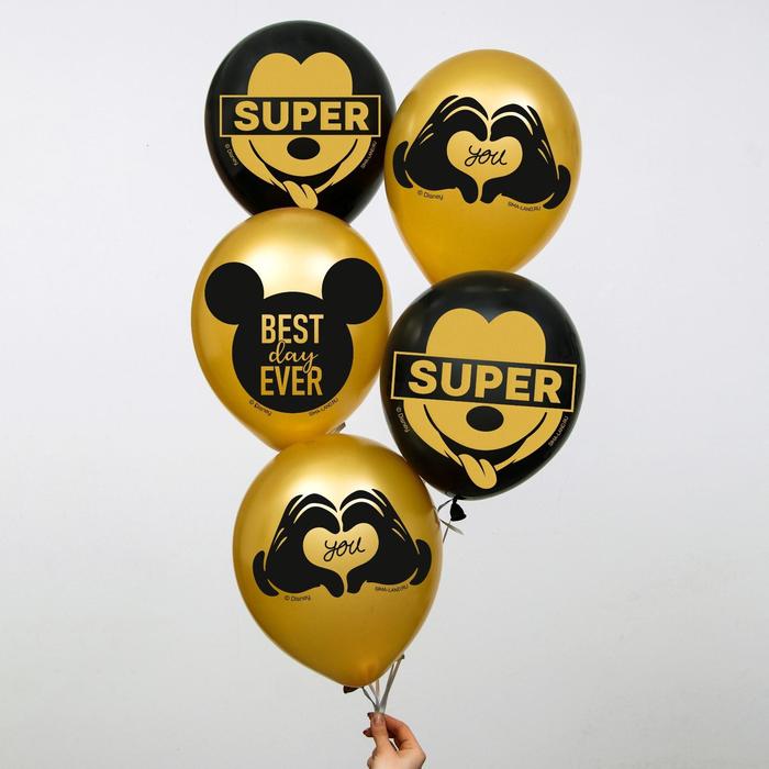 Воздушные шары Mickey, Микки Маус (набор 5 шт) 12 дюйм 5358297