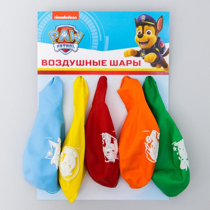 Воздушные шары Paw patrol, Щенячий патруль (набор 5 шт) 12 дюйм 5358315 (Вид 2)