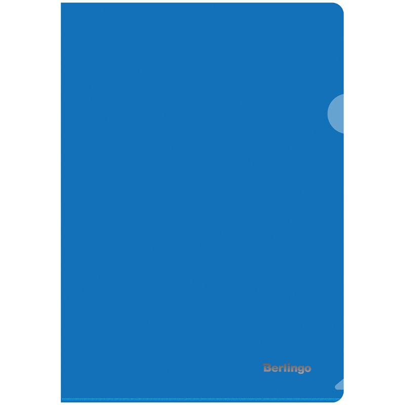 Папка-уголок Berlingo, А4, 180мкм, непрозрачная, синяя 298255 (Вид 1)