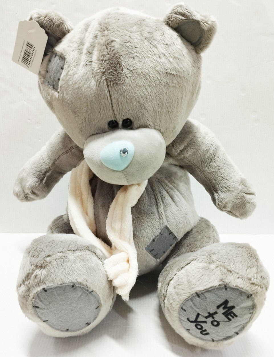 Мягкая игрушка Теди ,цвет серый,35см