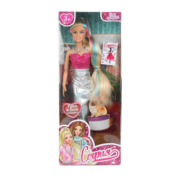 Кукла 29см София, руки и ноги сгиб., акс., кор. КАРАПУЗ 66001-BF39-S-BB-WOD