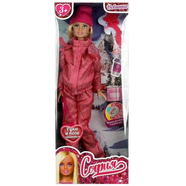 Кукла 29 см София беременная, руки и ноги сгиб, акс, кор КАРАПУЗ 66001B1-W8-S-BB