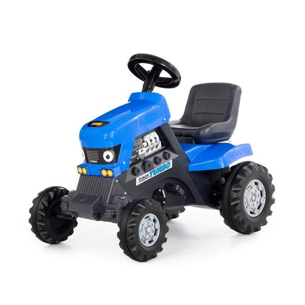 арт 84620, Каталка-трактор с педалями Turbo (синяя)