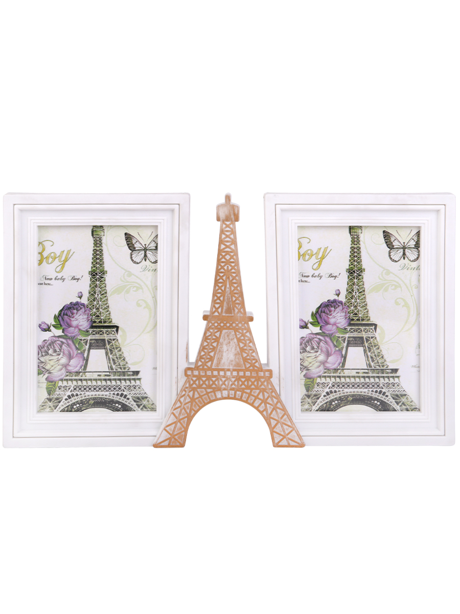 Фоторамка-коллаж (2 фото) Парижские каникулы, размер фото - 10х15 см ФР-1627